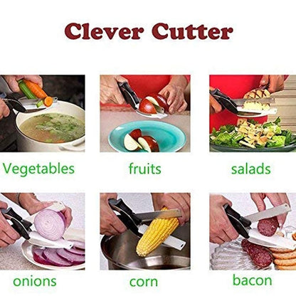 2-in-1 Clever Cutter slicing vegetables (FREE DELIVERY + 60% OFF)