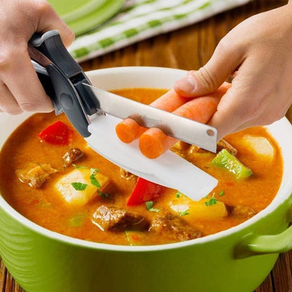 2-in-1 Clever Cutter slicing vegetables (FREE DELIVERY + 60% OFF)