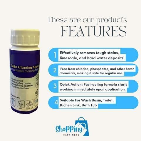 🔥Toilet Cleaning Agent | Buy 1 Get 1 FREE🔥 (70% OFF + FREE DELIVERY)